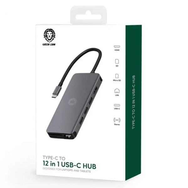 Green Lion 12 in 1 Multi-Function USB-C Hub 4K