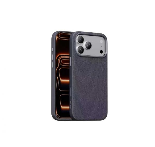 Green Lion Woven MagSafe Soft-Touch Fabric Texture Case for 17 Pro/Pro Max (Purpule)