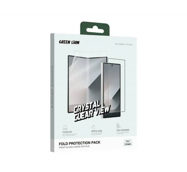 Green Lion Flip Protection Pack Crystal clear For Z Fold 6