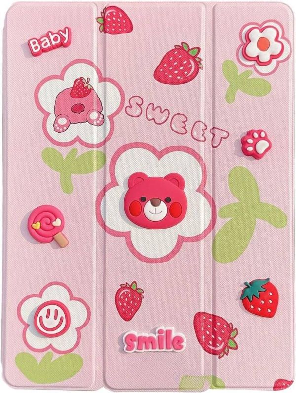 Green Lion GK-10 Kids Leather Case for iPad Air/Pro 11/13 2024 (Pink)