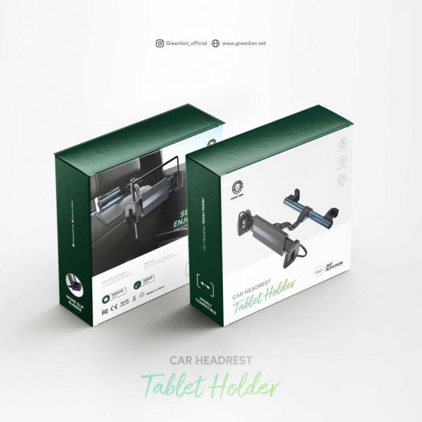 Green Lione Car Headrest Tablet Holder