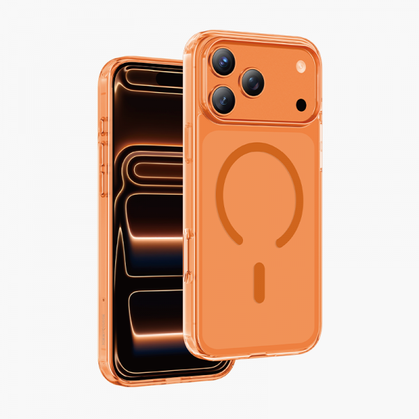 Green Lion MagSafe Delgado Case for iPhone 17Pro Max & 18Pro Max (Orange)