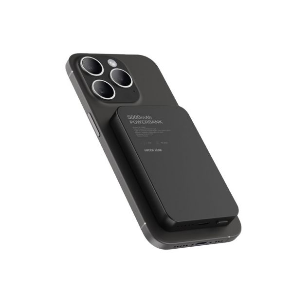 Green Lion GL-MAG 5 5000mAh Powerbank Black Titanium