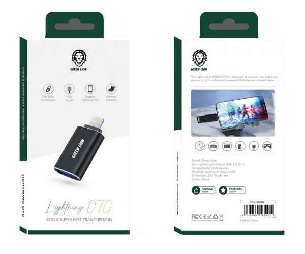 Green Lightning to USB 3.0 OTG