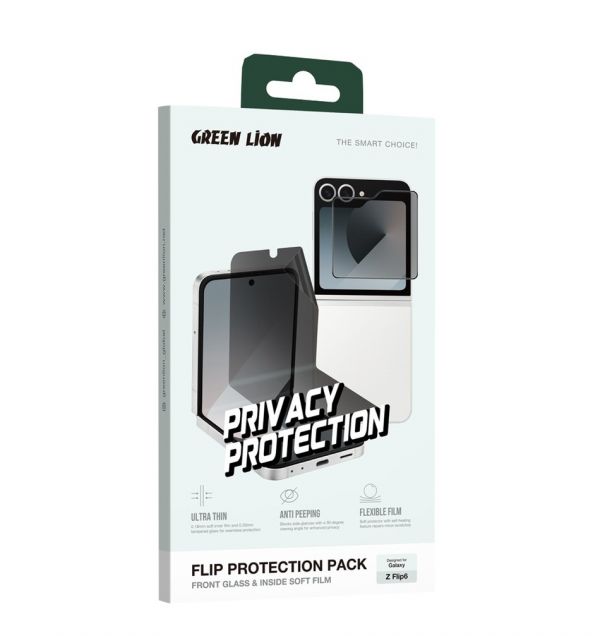 Green Lion Flip Protection Pack Privacy For Z Flip 6