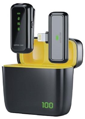 Green Lion 3 in 1 GM-65X Microphone Lightning (Black)