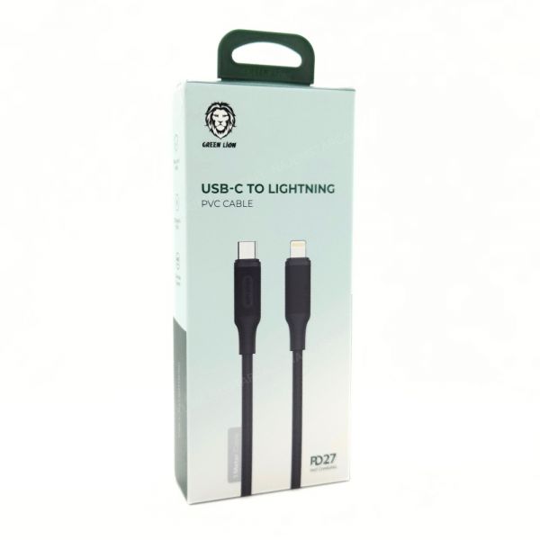 Green Lion USB-C to Lightning PVC Cable 2M PD 27W