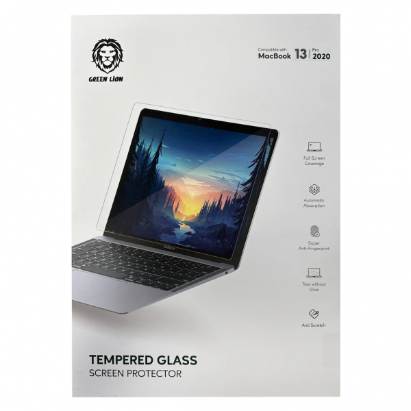 Green Lion Tempered Glass For MacBook-Clear