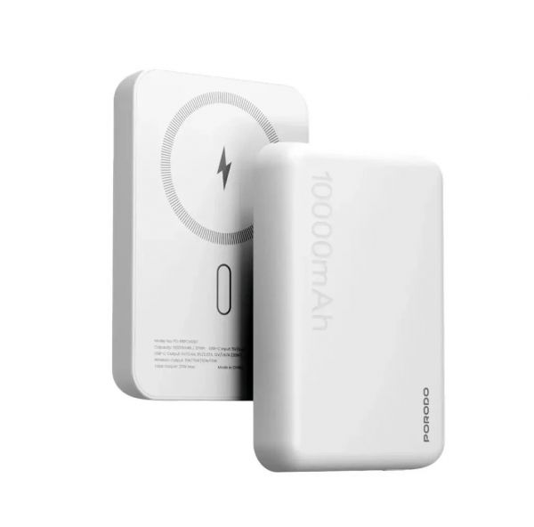 Porodo PB067 10000mAh Magsafe Power Bank (White)