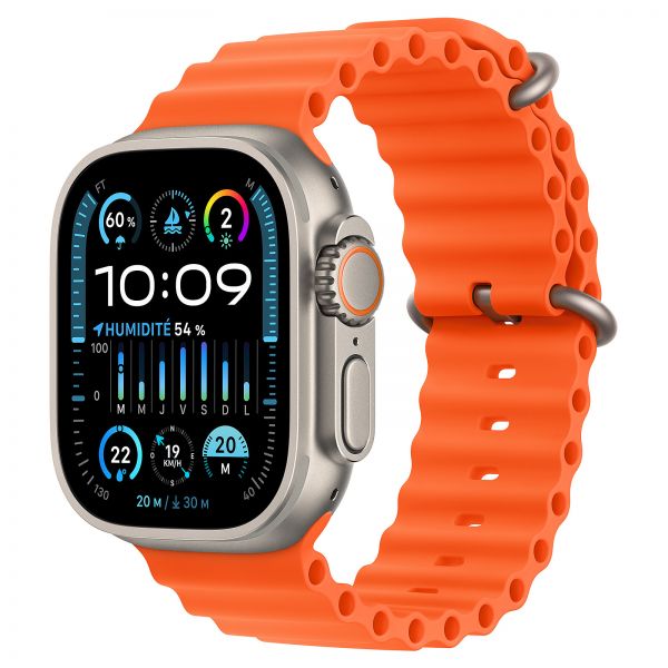 Apple Watch Ultra 2 49mm GPS+Cellular(Titanium Orange Ocean Band)