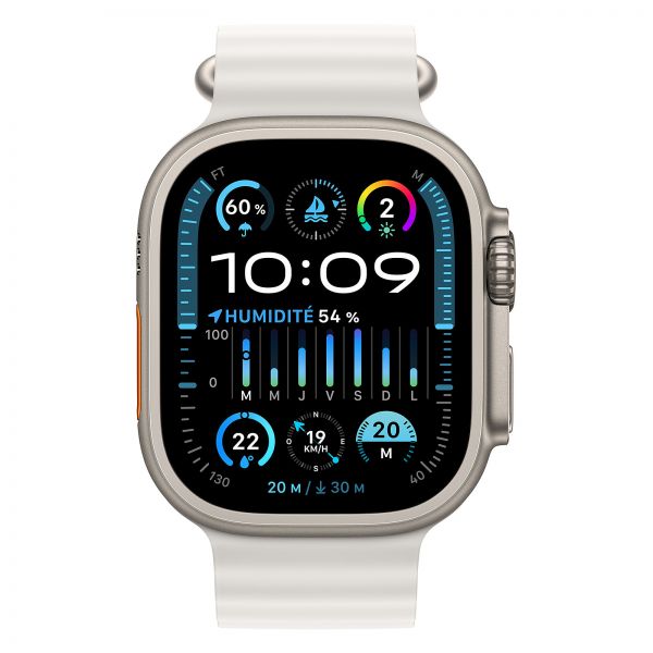 Apple Watch Ultra 2 49mm GPS+Cellular(Titanium White Ocean Band)