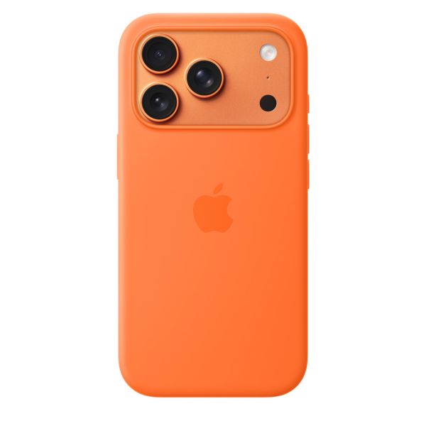 iPhone 17 Pro /17 pro Max Silicone Case with MagSafe (Orange)