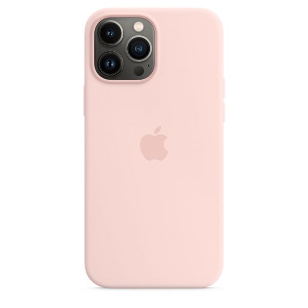 Apple iPhone 13 Pro Silicone Case with MagSafe-Chalk Pink