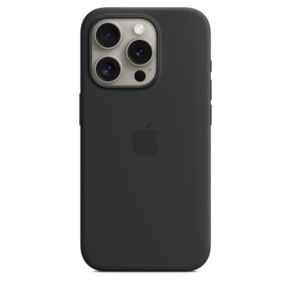 Apple iPhone 15 Pro/15 Pro Max Silicone Case with MagSafe - Black