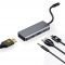 Porodo 4in1 USB-C Hub Type-C PD 100W HDMI USB 3.5mm Aux