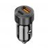 Porodo 50W Dual Port Car Charger