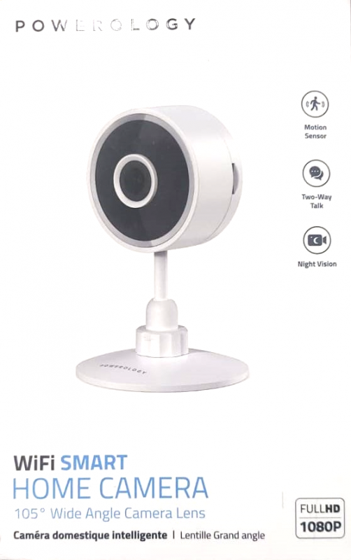 Powerology WiFi Smart Home Camera (White)