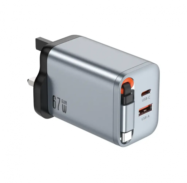 Green Lion GaN Premium UK Plug Wall Charger 40W